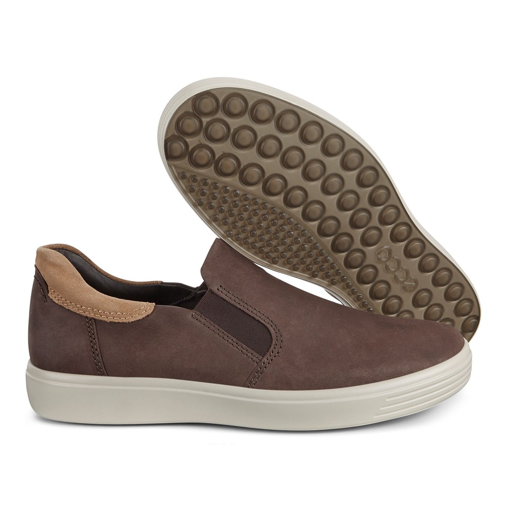 Slip On Hombre - ECCO Soft 7 Sneakerss - Marrom - JNH073965